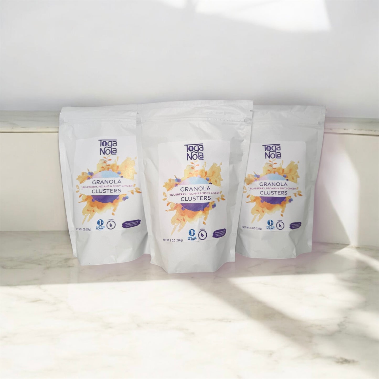 3 Pack of Blueberry, Pecan, & Spicy Ginger Granola Clusters 8oz