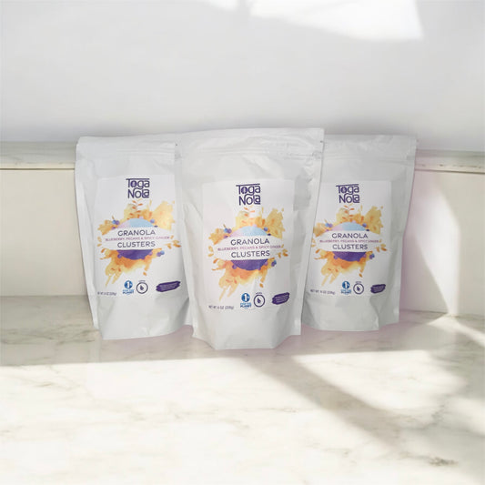 3 Pack of Blueberry, Pecan, & Spicy Ginger Granola Clusters 8oz
