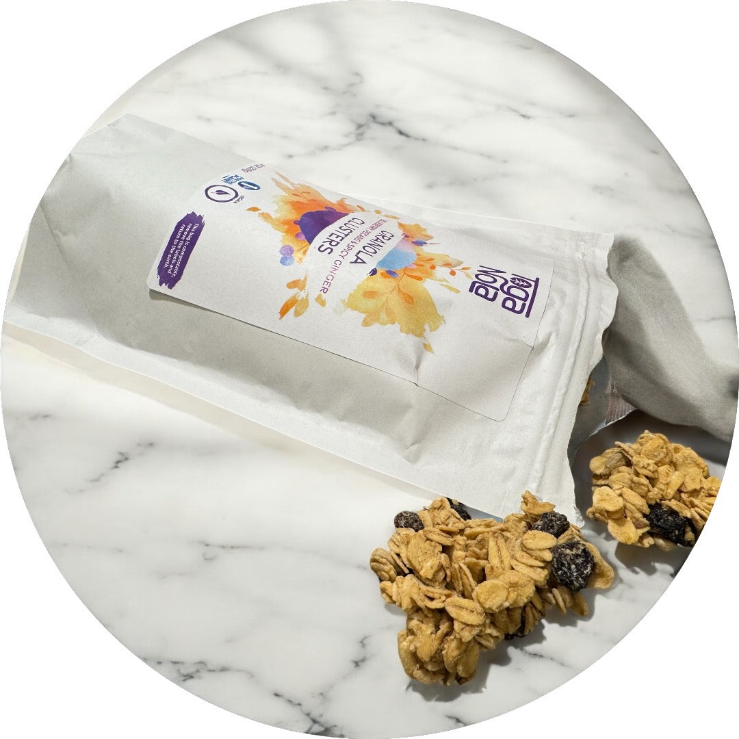 3 Pack of Blueberry, Pecan, & Spicy Ginger Granola Clusters 8oz