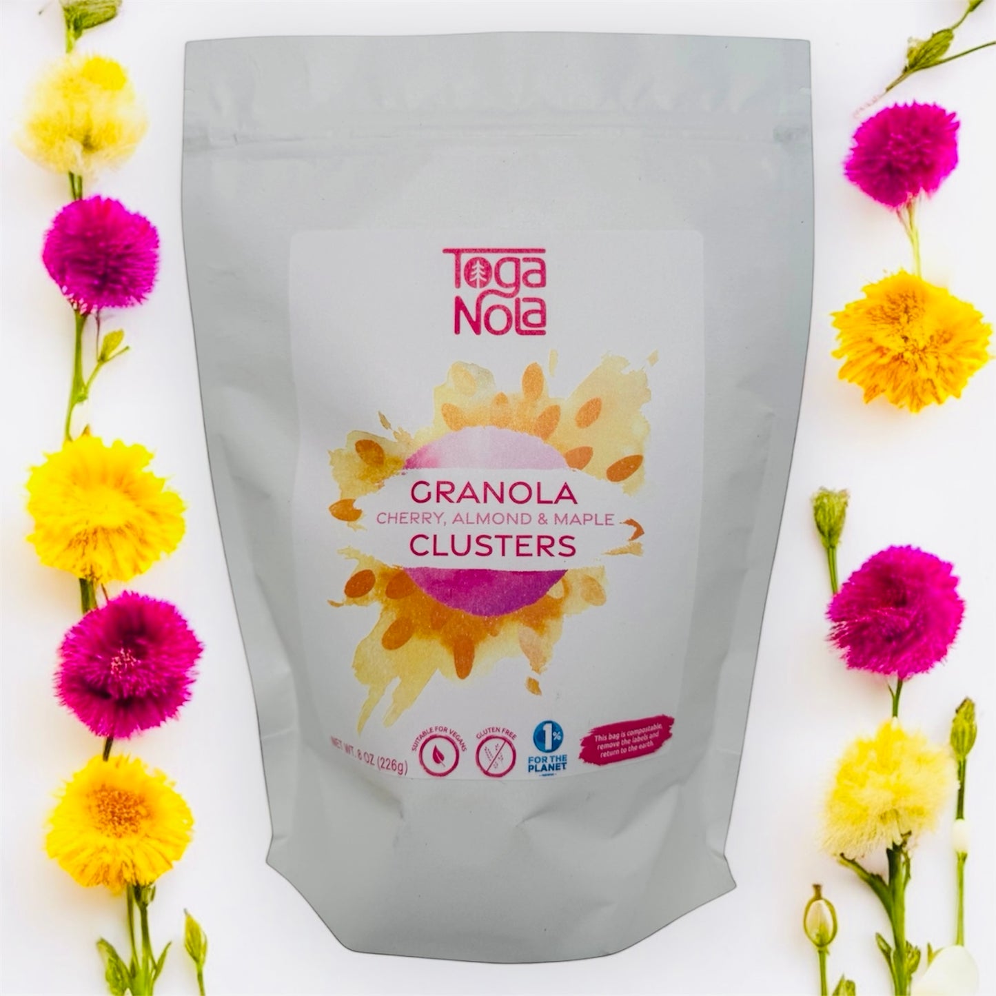 3 pack of Cherry Almond Maple Granola Clusters (8oz)