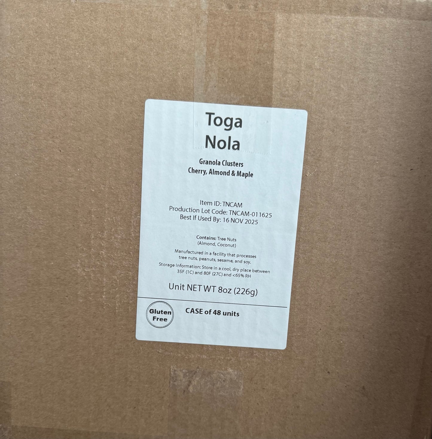 Case of Cherry, Almond & Maple Granola Clusters (12 units)