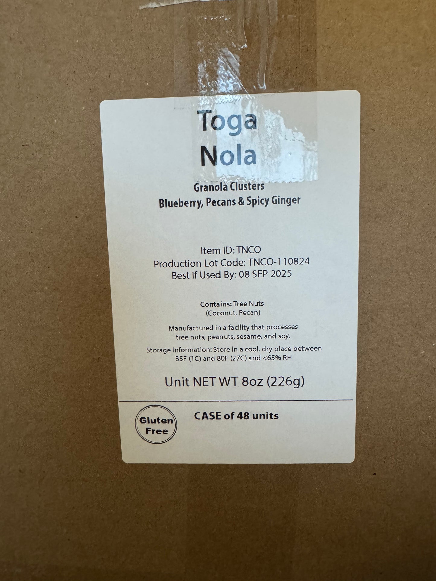 Case of Blueberry, Pecan, & Ginger Granola Clusters (12 Units)