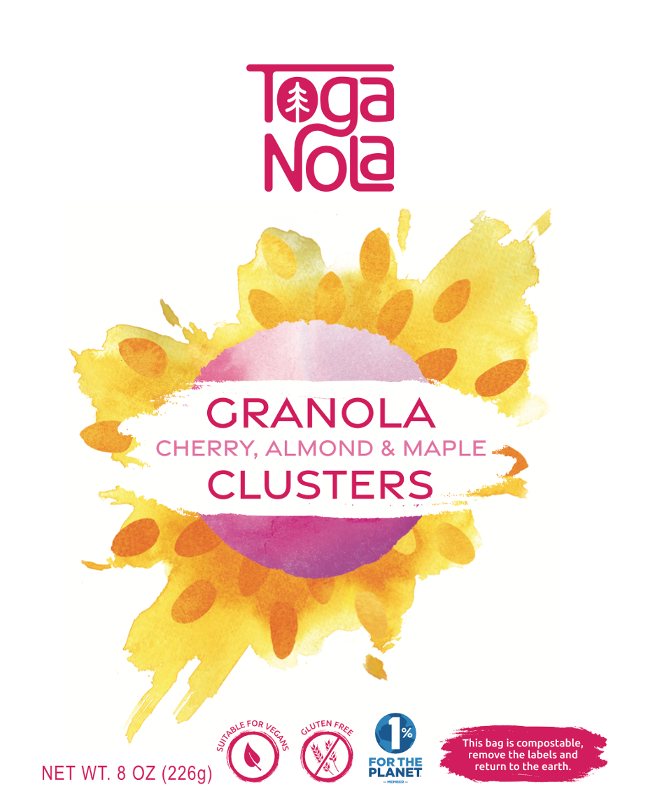 3 pack of Cherry Almond Maple Granola Clusters (8oz)