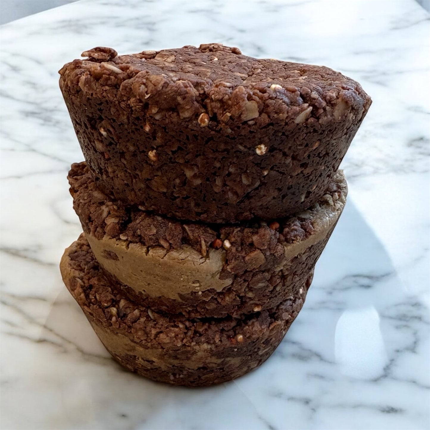3-Pack Granola Bomb! Dark Chocolate & Quinoa Stuffed with Sunflower Seed Butter