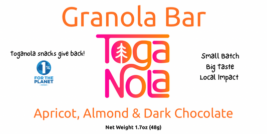 (4-pack) TogaNola Granola Bar: Almond, Apricot, and Dark Chocolate