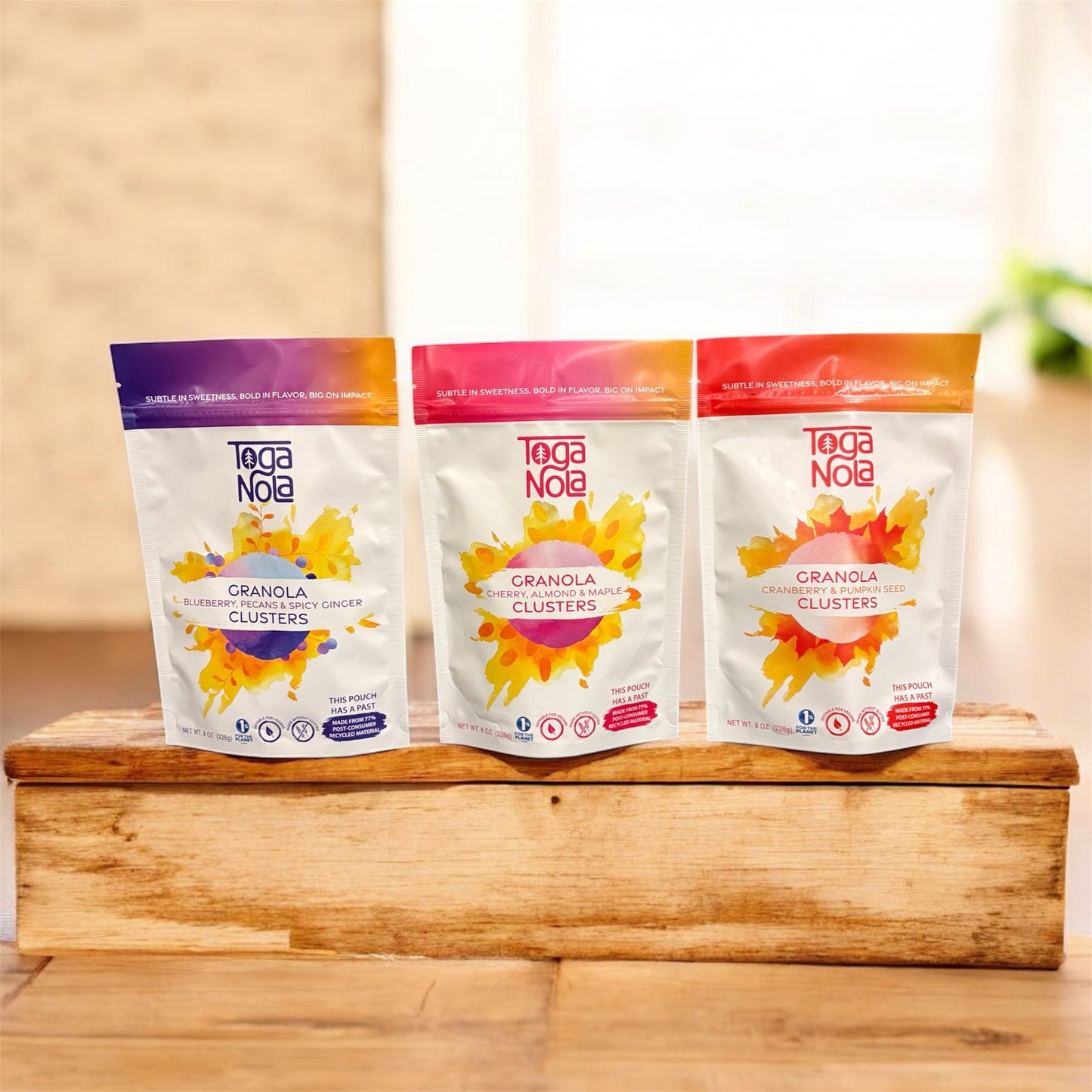 3 Flavor Pack Granola Clusters (8oz)