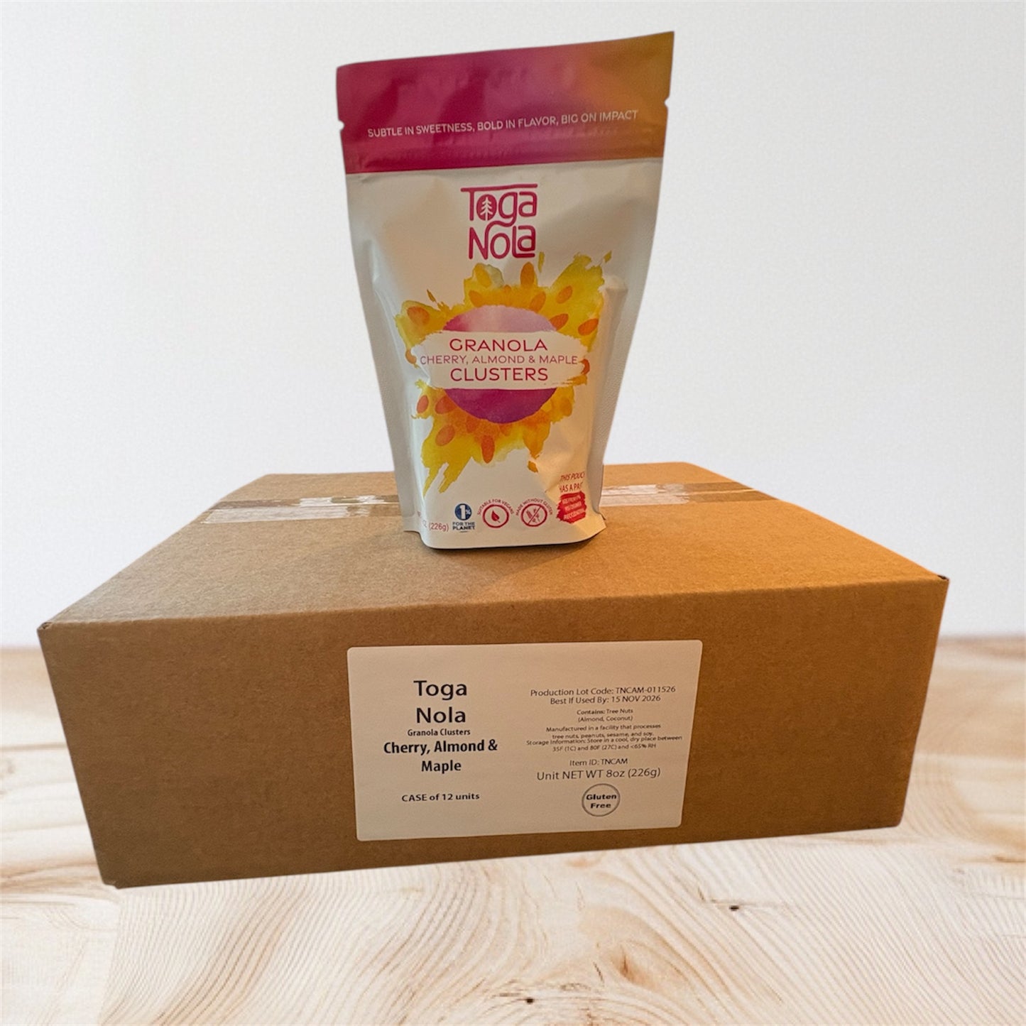 Case of Cherry, Almond & Maple Granola Clusters (12 units)